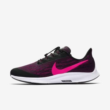 Nike Air Zoom Pegasus 36 FlyEase - Női Futócipő - Fekete/Fehér/Rózsaszín